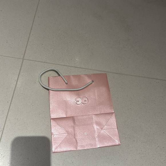 Pearly pink Escada small paper bag. - Picture 2 of 2